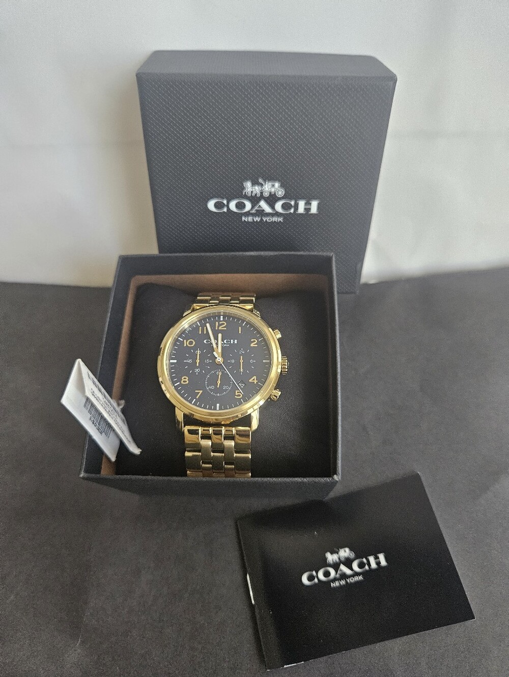 Coach Harrison Men's Watch 42mm Stainless Steel Link Bracelet